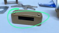 Türschloss Druckknopfschloss für Eingangstür, Zylinder 45 mm THIRARD Transit 2