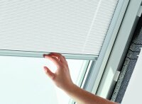 Roto Faltrollo für Roto Dachfenster Führungsschiene Silber Plissee, ZFA