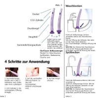 Abflussreiniger Saugglocke Rohrreiniger mit Hochdruck 1 Knopfdruck CO2 One Touch