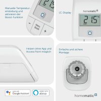 Homematic IP Smart Home Heizkörperthermostat Energie sparen 153412A0 Basic