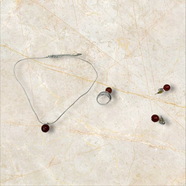 Kette, Ring, Ohrringe Set, Schmuck Set für Damen