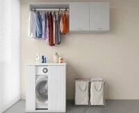 Waschmaschinenschrank Waschmaschinen Abdeckung Verkleidung Negrari XXL AM5013P