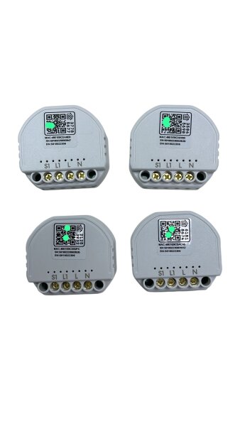 Refoss WLAN Relais Schalter Smart Home Kompatibel, 4er Set