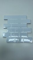 PVC Fliesen Fliesen Selbstklebend Fliesenaufkleber Klebefliesen 7 Stk,Weiß Metro