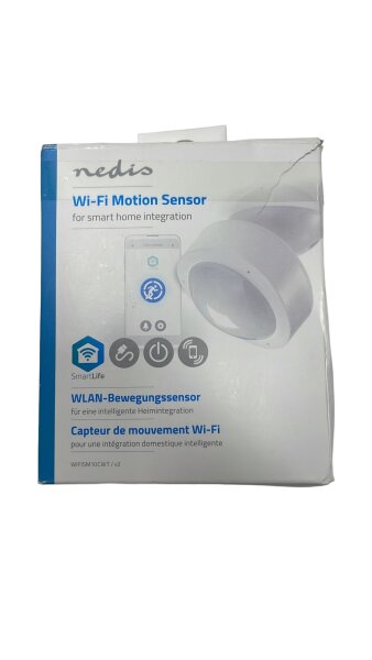 Nedis SmartLife Bewegungssensor Wlan Bewegungsmelder, Amazon Alexa & Google Home