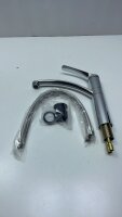 Cobbe Küchenarmatur Spültischarmatur 360° Schwenkbar, 223 mm Auslauf, Chrom