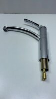 Cobbe Küchenarmatur Spültischarmatur 360° Schwenkbar, 223 mm Auslauf, Chrom