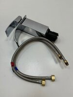 CECIPA Waschtischarmatur Wasserhahn Wasserfall mit Keramikventil, Chrom