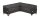 Gartenmöbel Abdeckung Gartensofabezug V-Form Wasserdicht 215x215x87cm, Schwarz