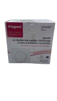 Legrand Lichtschalter Doppelschalter 5 W bis 125 W, LED,...