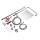 JOHO Duschset Duschgarnitur Duschsystem Regenduschset ohne Armatur 25x25cm