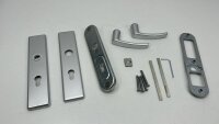 ABUS Türgriffe Tür Schutzbeschlag KLT512 F1, aluminium mit beidseitigem Drücker