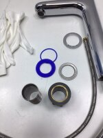 Bächlein Badarmatur Einhebelmischer für Aufsatzwaschbecken, Keila hoch, Chrom