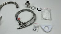 Küchenarmatur Wasserhahn Einhand Spültischbatterie gebürsteter Edelstahl 360°