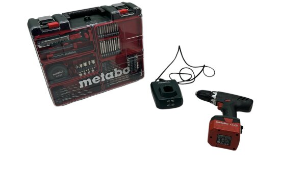 Metabo Akkuschrauber Bohrschrauber Mobile Werkstatt BS 12 Quick Set inkl. 1 Akku