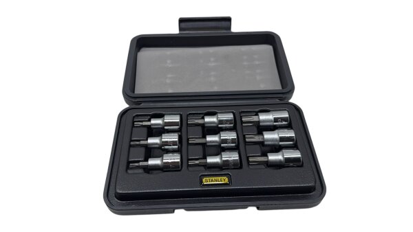 Stanley Schraubendreher Einsatz Sockel Set 9teilig 1-89-098 Nuss Dreher 1/2Zoll