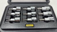 Stanley Schraubendreher Einsatz Sockel Set 9teilig 1-89-098 Nuss Dreher 1/2Zoll
