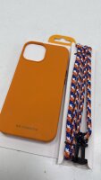 Magsafe Schutzhülle für Iphone 14 / 13 Handyhülle mit Band Orange