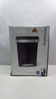simplehuman Mülleimer Treteimer Abfalleimer 45 Liter mit Beutelfach, CW1385CB