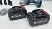 Akku Schlagschrauber 650Nm hohes Drehmoment, 3300 U/min Bürstenlos 2x4.0Ah Akku