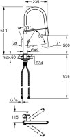 GROHE Einhand-Spültischbatterie Küchenarmatur...
