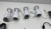 Überwachungskamera Set mit Festplatte und LAN-DVR 4 Kameras 500 GB