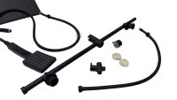 Schütte Regendusche Duschsystem Duschset MALLORCA mit 3 Strahlarten Schwarz Matt