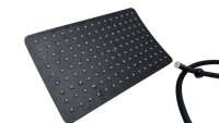 Schütte Regendusche Duschsystem Duschset MALLORCA mit 3 Strahlarten Schwarz Matt