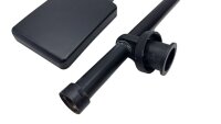 Schütte Regendusche Duschsystem Duschset MALLORCA mit 3 Strahlarten Schwarz Matt