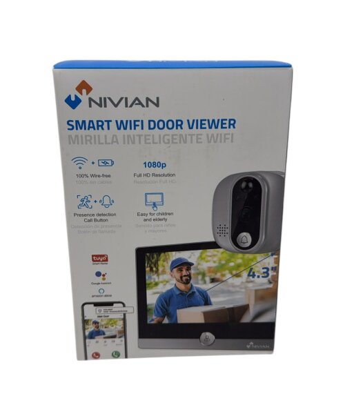 Video Türklingel WiFi Full-HD Videokamera mit Akku Zwei-Wege-Audio App-Steuerung