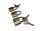 Yale Vorhängeschloss 3er Set Standardsicherheit 40mm Messing Stahlbügel Y110B/40