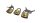 Yale Vorhängeschloss 3er Set Standardsicherheit 40mm Messing Stahlbügel Y110B/40