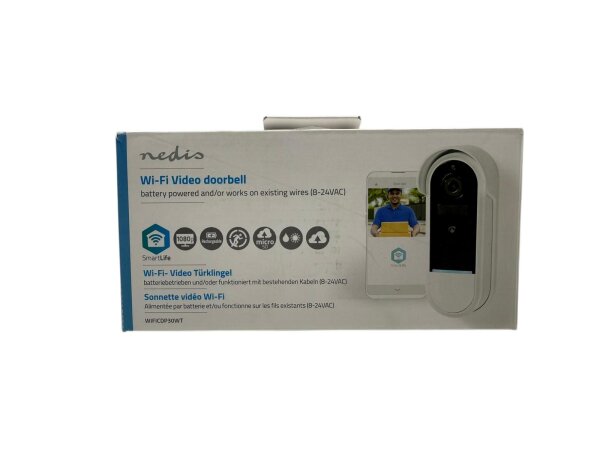 Nedis Video-Türsprechanlage Gegensprechanlage Video,  WIFICDP30WT Smartlife
