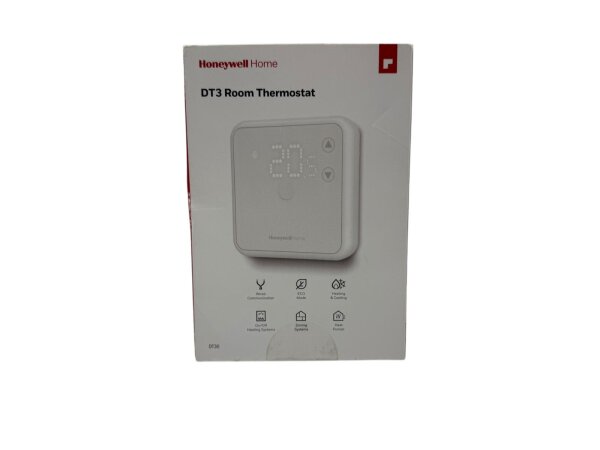 Honeywell Home Raumthermostat Display auf LED-Basis, verkabelt, schwarz