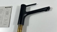 hansgrohe Küchenarmatur Zesis M33, Wasserhahn Küche mit Auslauf Höhe 150 mm, 150° drehbar, ausziehbar, 2 Strahlarten, Mattschwarz